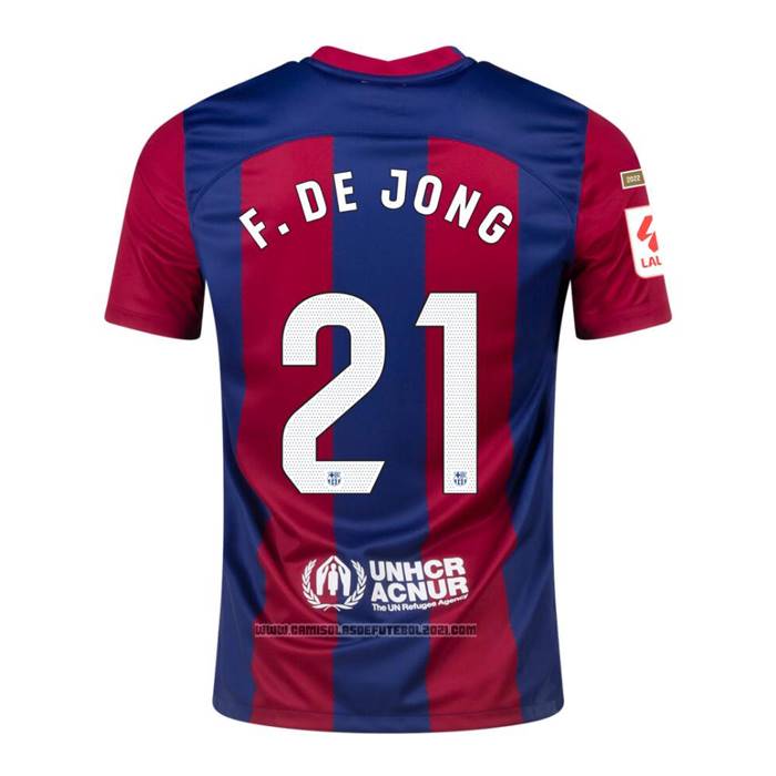 Camisola Barcelona Jogador F.De Jong 1º 2023-2024